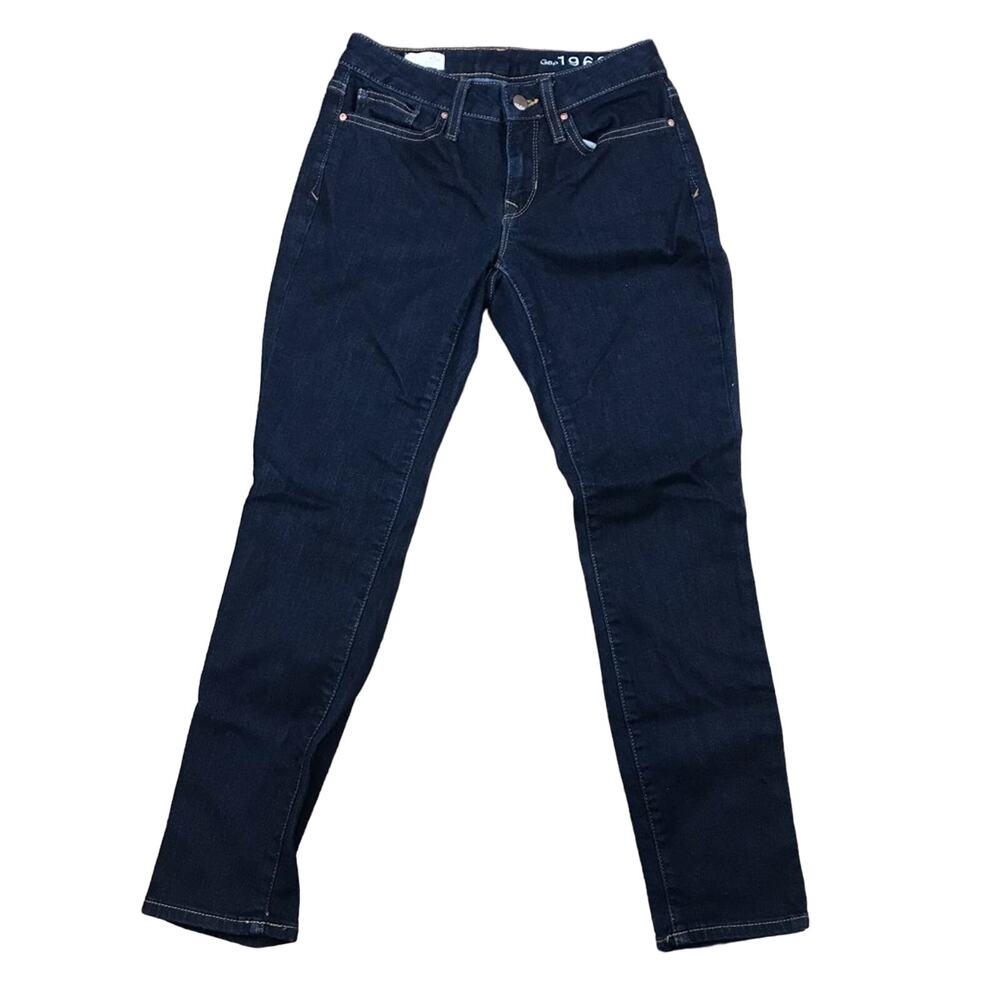 GAP Curvy Skinny Dark Wash Ankle Jeans 25 Petite